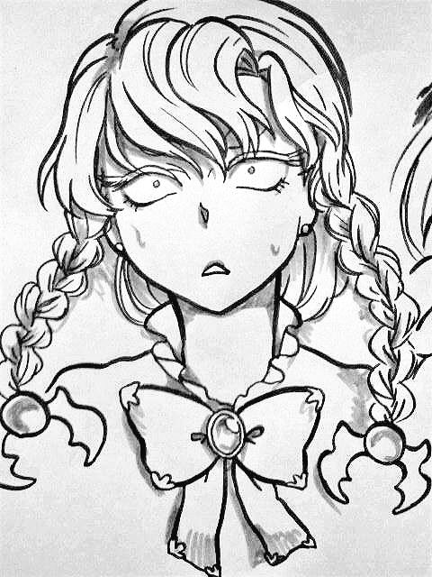 昔の絵!ブラウニー♀セシリアヒッチハイクちゃん三つ編みちゃんキャプテン 