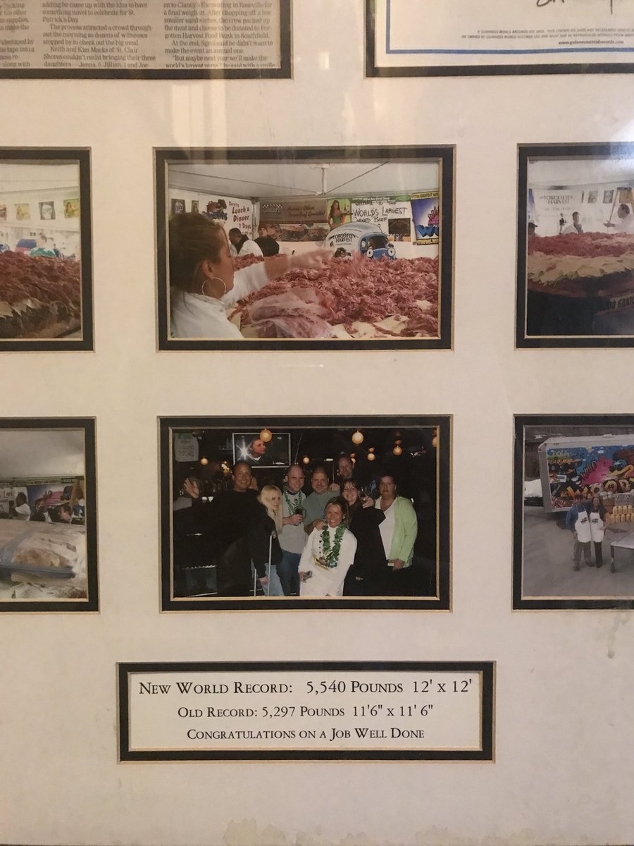 ckinfla's tweet image. Hey @charlielangton @FOX2News ! Speaking of #corned beef I hv a #GuinnessWorldRecord for helping build the World’s Largest Corned Beef Sammich on #StPatricksDay 2005! #detroitpride ☘️ Man, that was a great day!