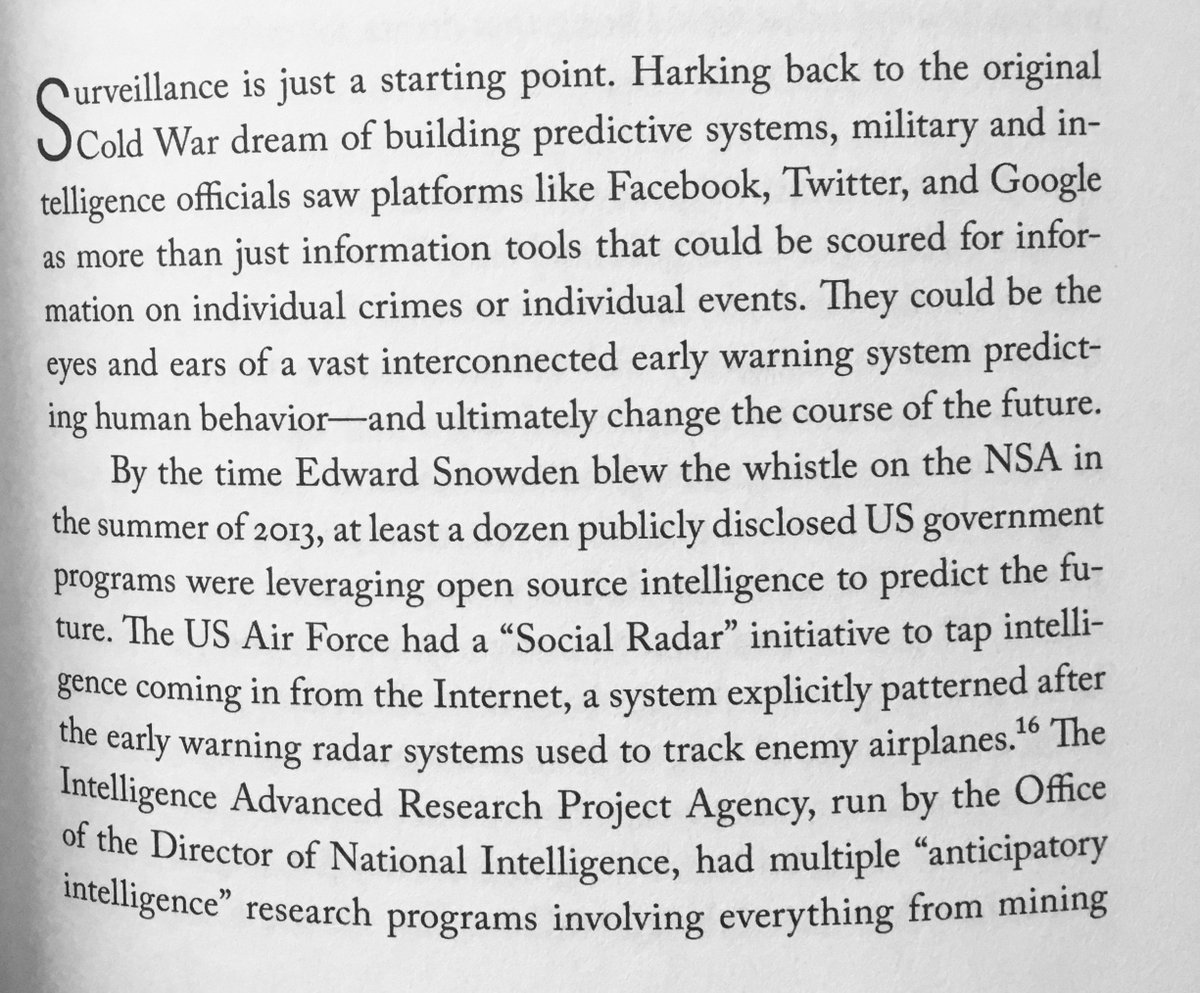 Remember, the internet was designed by the Pentagon in the 1960s to be a info-weapon — a weapon of surveillance, influence and control. And it continues to be that today. From Surveillance Valley... https://surveillancevalley.com/buy&nbsp;