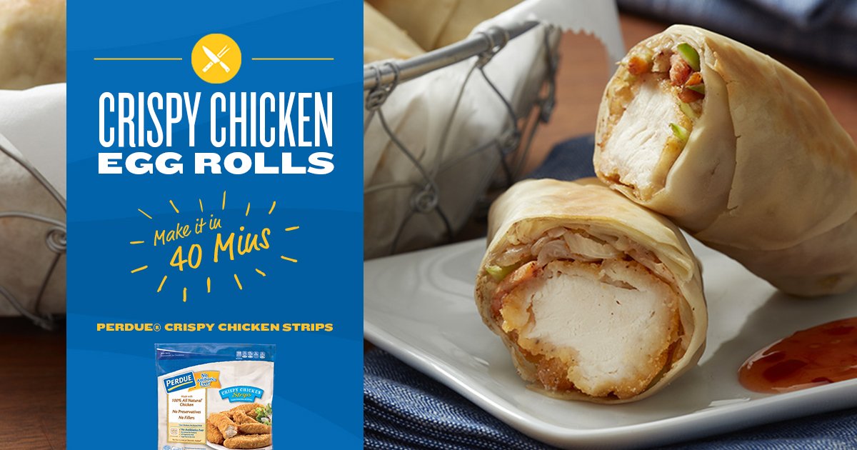 WorkJobwork101's tweet image. Simple, fast, and delicious! These Crispy @PerdueChicken Egg Rolls will be your new go-to dish! #PerdueCrew #Promotion - sot.ag/7r9ty