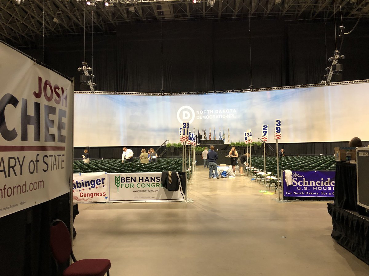 hansonfornd's tweet photo. It takes a village to put on a great convention and I am so thankful for everyone who is volunteering their time this weekend! Thank you! #demnpl18 https://t.co/NMGUcfGV59