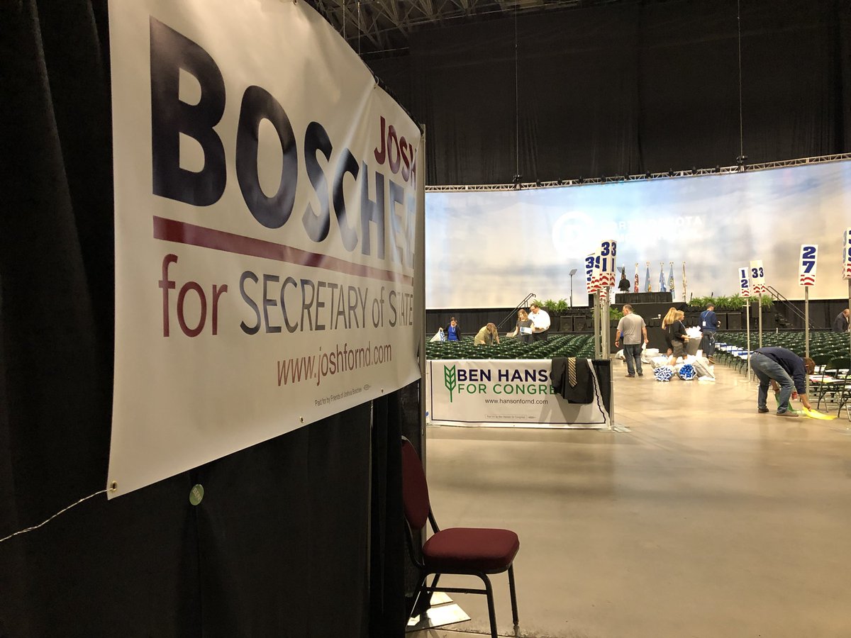 hansonfornd's tweet photo. It takes a village to put on a great convention and I am so thankful for everyone who is volunteering their time this weekend! Thank you! #demnpl18 https://t.co/NMGUcfGV59