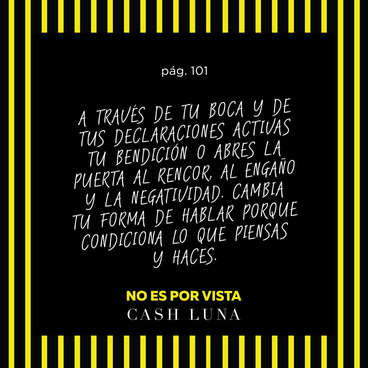 La fe es como un río cuya fuerza es tan grande que no hay represa capaz de detenerlo sin que se desborde. Deja salir ese torrente de fe en ti. Con tu boca tienes el poder para declarar bendición, o bien, para abrir la puerta al rencor, al engaño y la negatividad.
