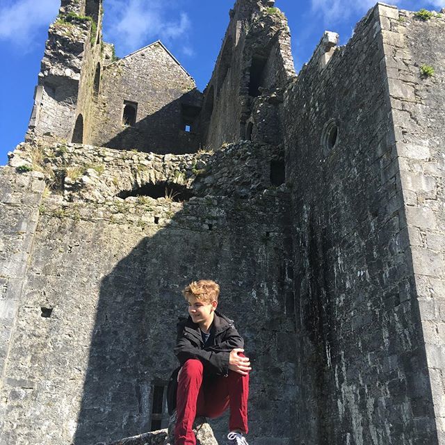 LoganJrChef's tweet photo. Flashback to my trip to Ireland sitting on Cashel Rock #irish #stpattricksday #stpaddy #itsatruegreen thanks Gran for the amazing trip! https://t.co/zN8V2OjLkA