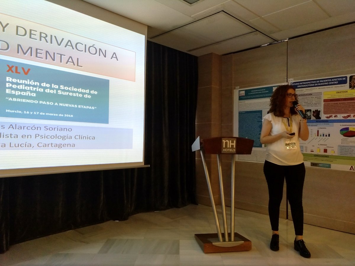 Soc Pediat Sureste (@spedsureste) on Twitter photo Dra Ma Dolores Alarcon Psicologa Clínica <a href="/Area2Cartagena/">@Area2Cartagena</a> "Abordaje de los tr funcionales desde el punto de vista psicológico" #SPSE2018 Dra Ma Dolores Alarcon Psicologa Clínica <a href="/Area2Cartagena/">@Area2Cartagena</a> "Abordaje de los tr funcionales desde el punto de vista psicológico" #SPSE2018