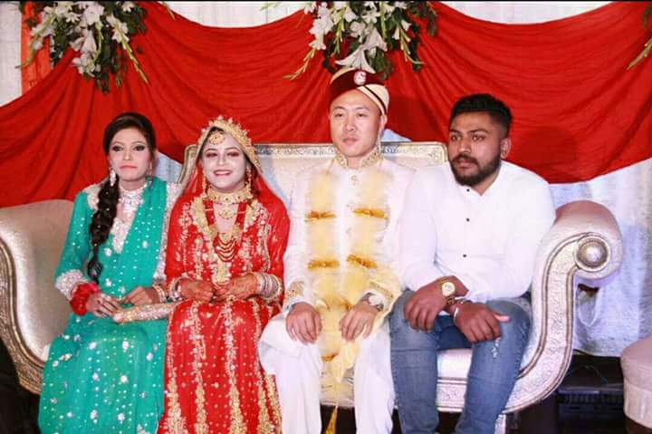 Chinese boy Houfie got married with Pakistani girl Simran at Lahore Pakista...