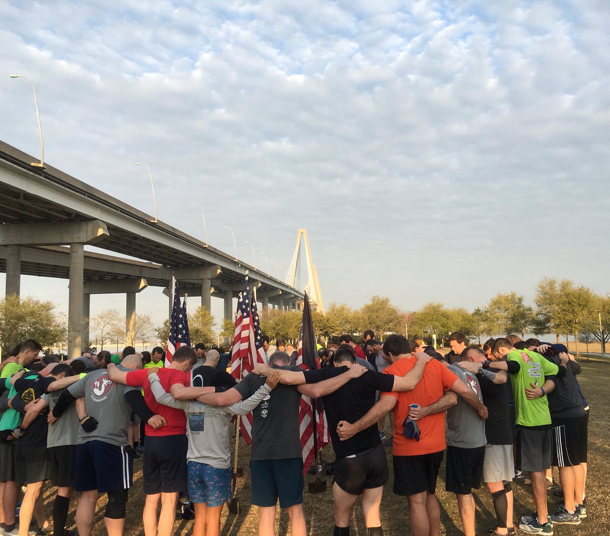 F3Charleston's tweet photo. 49 @F3Charleston men celebrated the 5 Year Anniversary of @F3Nation in the Lowcountry. #F3counts https://t.co/NC13h49EOY