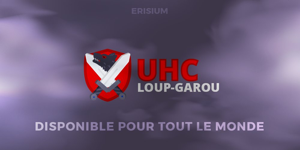 Erisium's tweet photo. Vous avez été plus de 1300 à voter en faveur d'un Loup-Garou UHC sur #Erisium ! Merci à vous ! 🎉

🐺 Le jeu est donc disponible et accessible pour tout le monde dès MAINTENANT ! #LGUHC 🐺
Bon jeu sur #Erisium https://t.co/OKs6fyu0O6