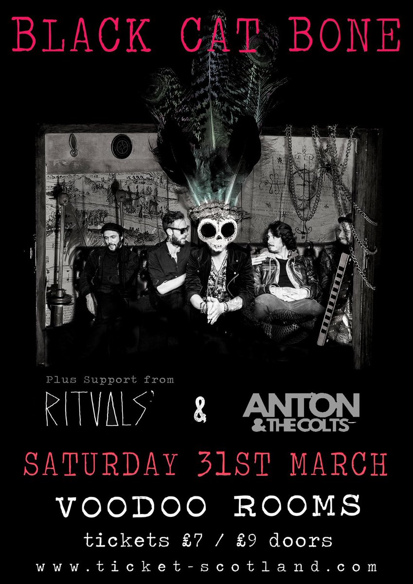 Looking forward to this 2 weeks to go till @voodoorooms . Tickets available from @ticketsscotland support from @RitualsOfficial @antonthecoltsuk #bcb #Edinburgh #EdinburghGigs #edinburghmusic #blues #rock #country #dark