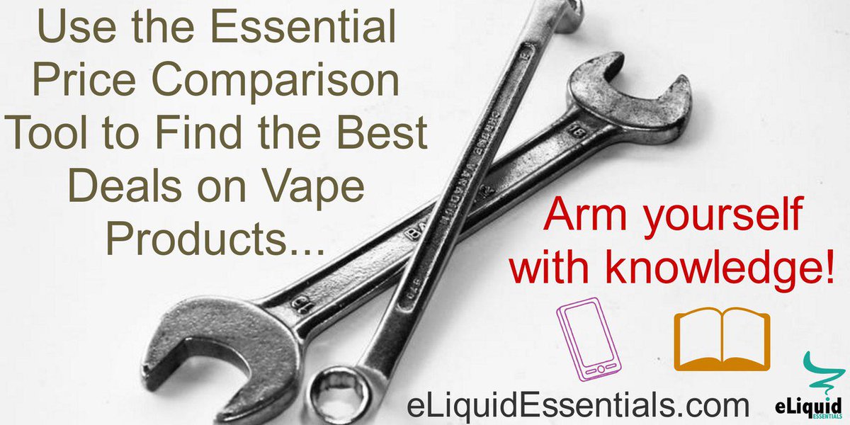 eLiqEssentials's tweet photo. We've built the machine to save you time and money! #Compare prices on over 550 #vape products from 11 trusted retailers for free at https://t.co/eQH7cfR8XE

What are you waiting for?! Start saving now

#Vaping #VapingDeals #PriceComparison https://t.co/LQqj75KwMV