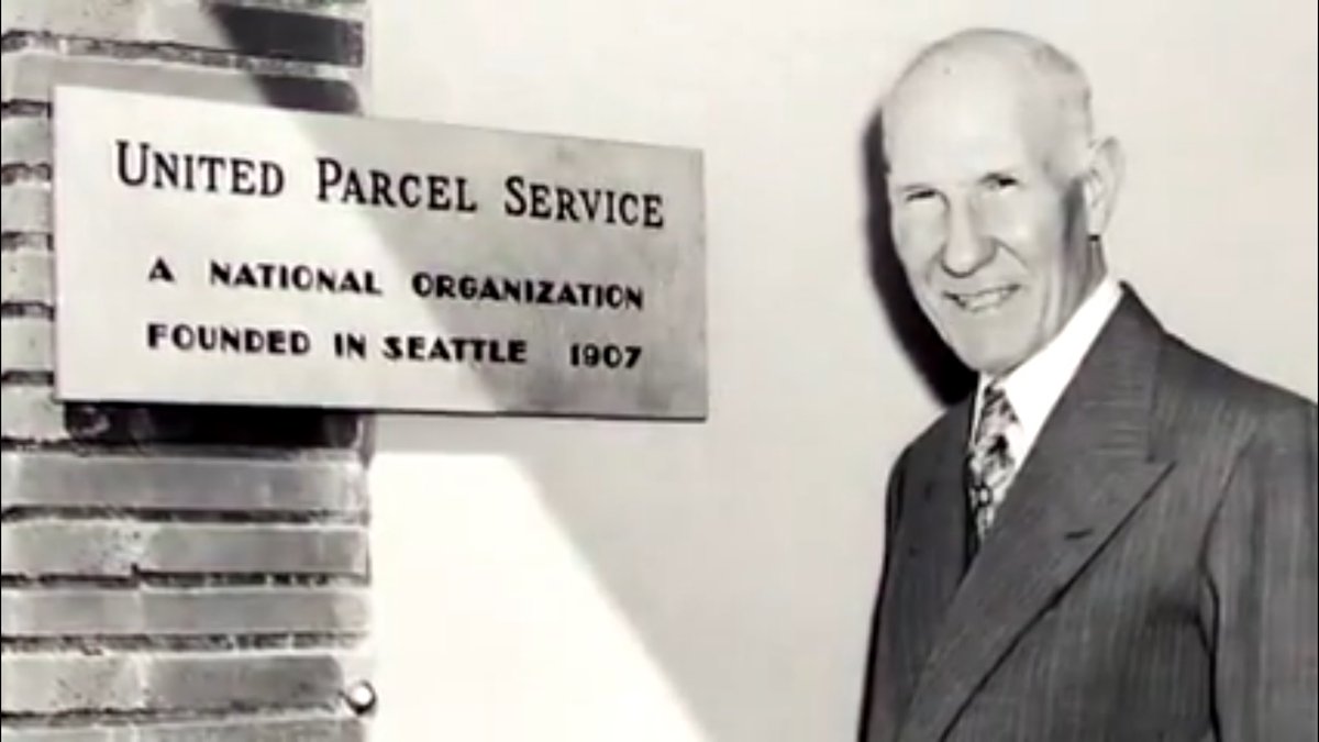 UPS Founded 1907. Thank you Jim Casey