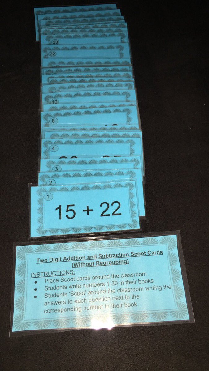 Created my own SCOOT cards, this is a great engaging activity to get students moving and is used to review/reinforce any concepts for nearly any KLA! Not easy to differentiate with this activity however it is a great way to see where students stand on certain topics. #AcuEdu_P