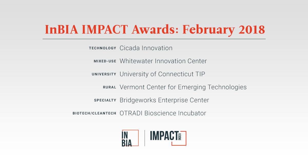 Oh hey! We won! Thank you to <a href="/TheInBIA/">InBIA</a> for honoring us as a recipient of an InBIA Impact Award! So humbled by all the other impressive names on this list of award winning centers who are also working to support entrepreneurial communities.