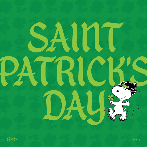 Snoopy's tweet photo. Happy St. Patrick's Day! ☘️ ☘️ https://t.co/kTPBsBMNJ0
