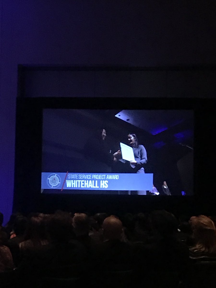 whitehallBPA's tweet photo. We were awarded the state service project award last night for the second year in a row! #MIBPA https://t.co/9iQPXMjLWC
