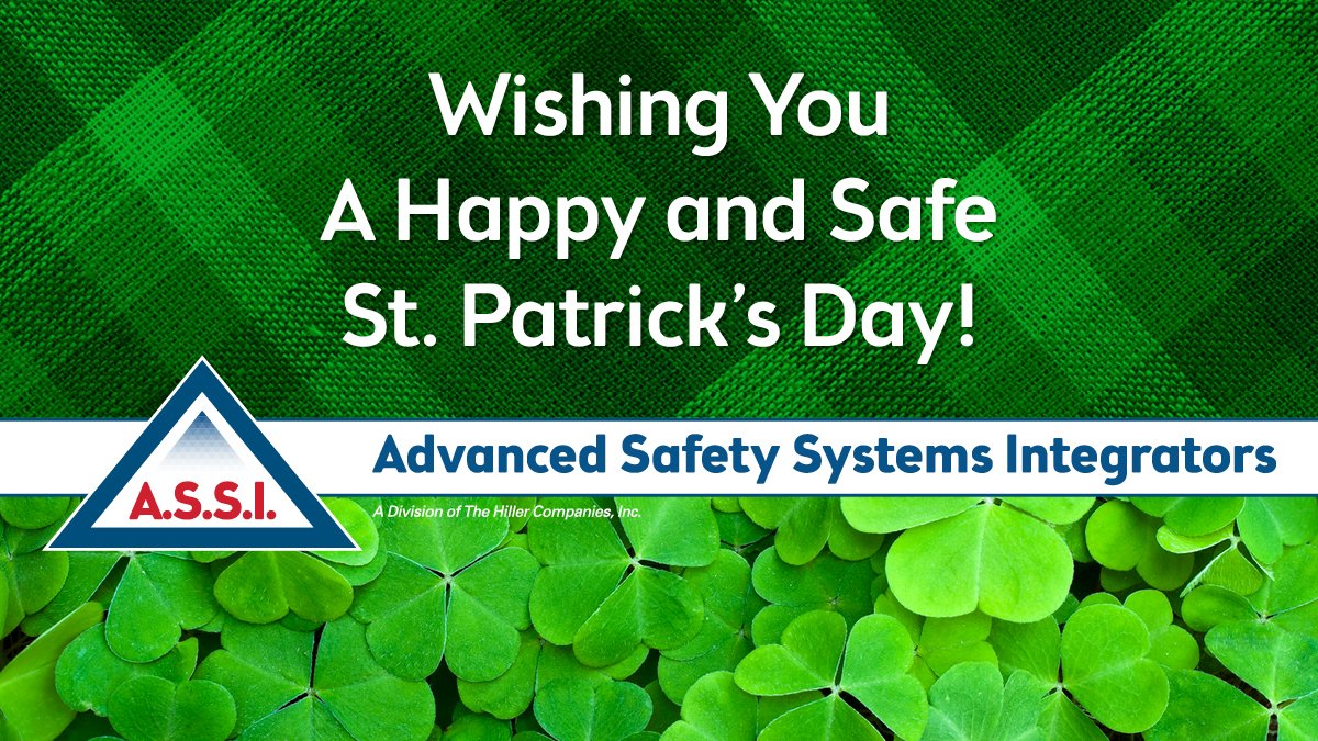 ASSINewEngland's tweet photo. From parades and pageants to pipe bands and green beer, may the #LuckOfTheIrish be with you today and throughout the year. Wishing you a Happy and Safe St. Patrick's Day! #AdvancedSafety #StPatricksDay https://t.co/BKAwtSk2nE
