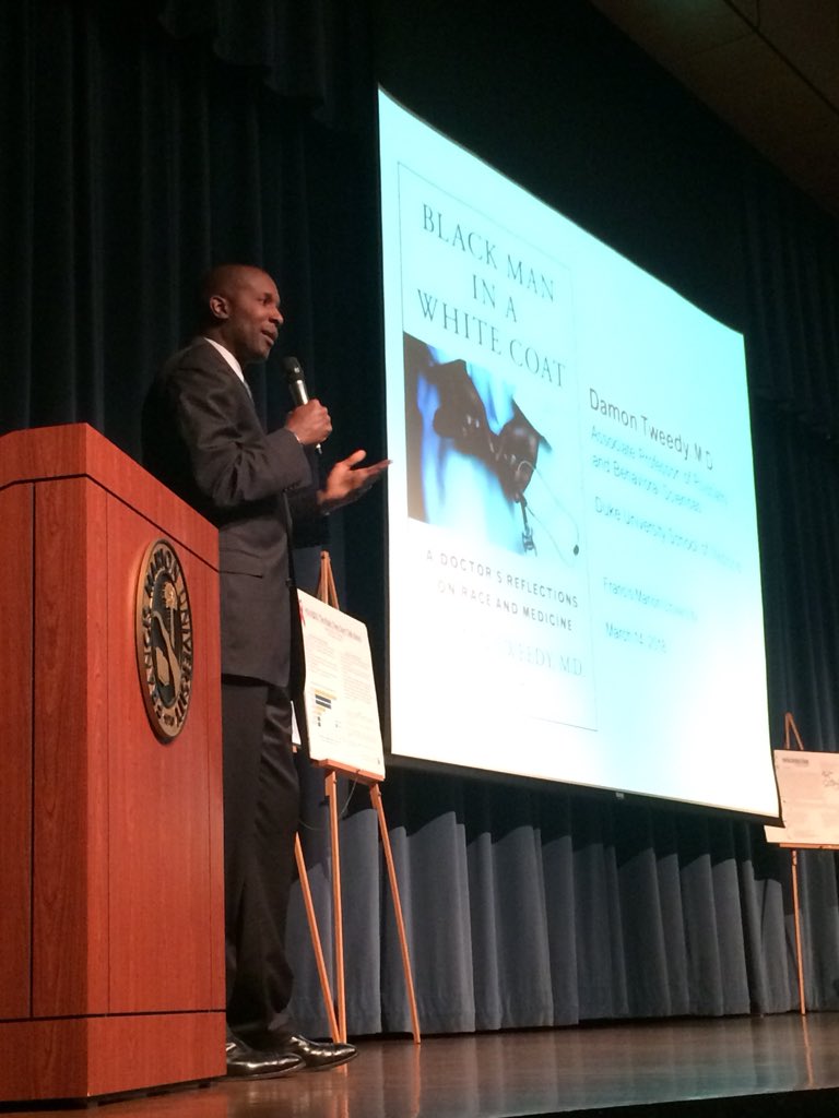 raespear's tweet photo. Truly enjoyed Tweedy’s visit to @francismarionu. Students were engaged during his talks and have continued conversations in their classes. I’m also proud of four selected ENG 102 students who presented Tweedy-inspired research posters as part of the event. Thanks, @DamonTweedyMD! https://t.co/U4QBocPVtS
