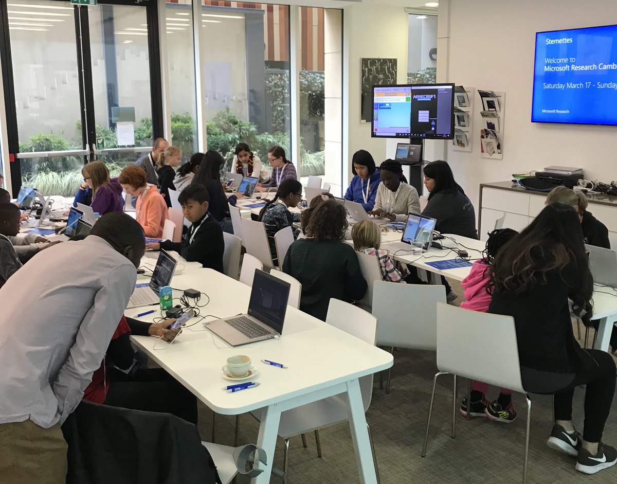 docky's tweet photo. Girls busy coding with Stemettes 
#microsoftstemettes https://t.co/MxvLaq4ywt