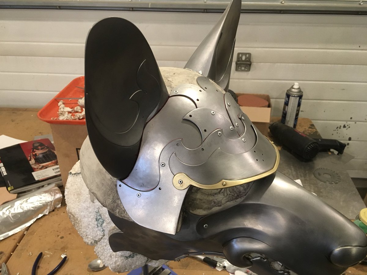 JeffdeBoer9's tweet image. This week I started to make and fit the parts for the dog helmet.  #yyc #thinkmaking #dogs