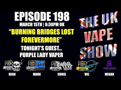 CloudVaping2's tweet image. ICYMI: #vapeon #vapefam The UK Vape Show Episode 198 ► Burning Bridges Lost Forevermore - with Purple Lady Vaper: Welcome to the UK Vape Show. The longest running and most viewed live vape show broadcasted from the UK. Broadcasted every… video.vapingtrain.com/the-uk-vape-sh… #VapingWithVic
