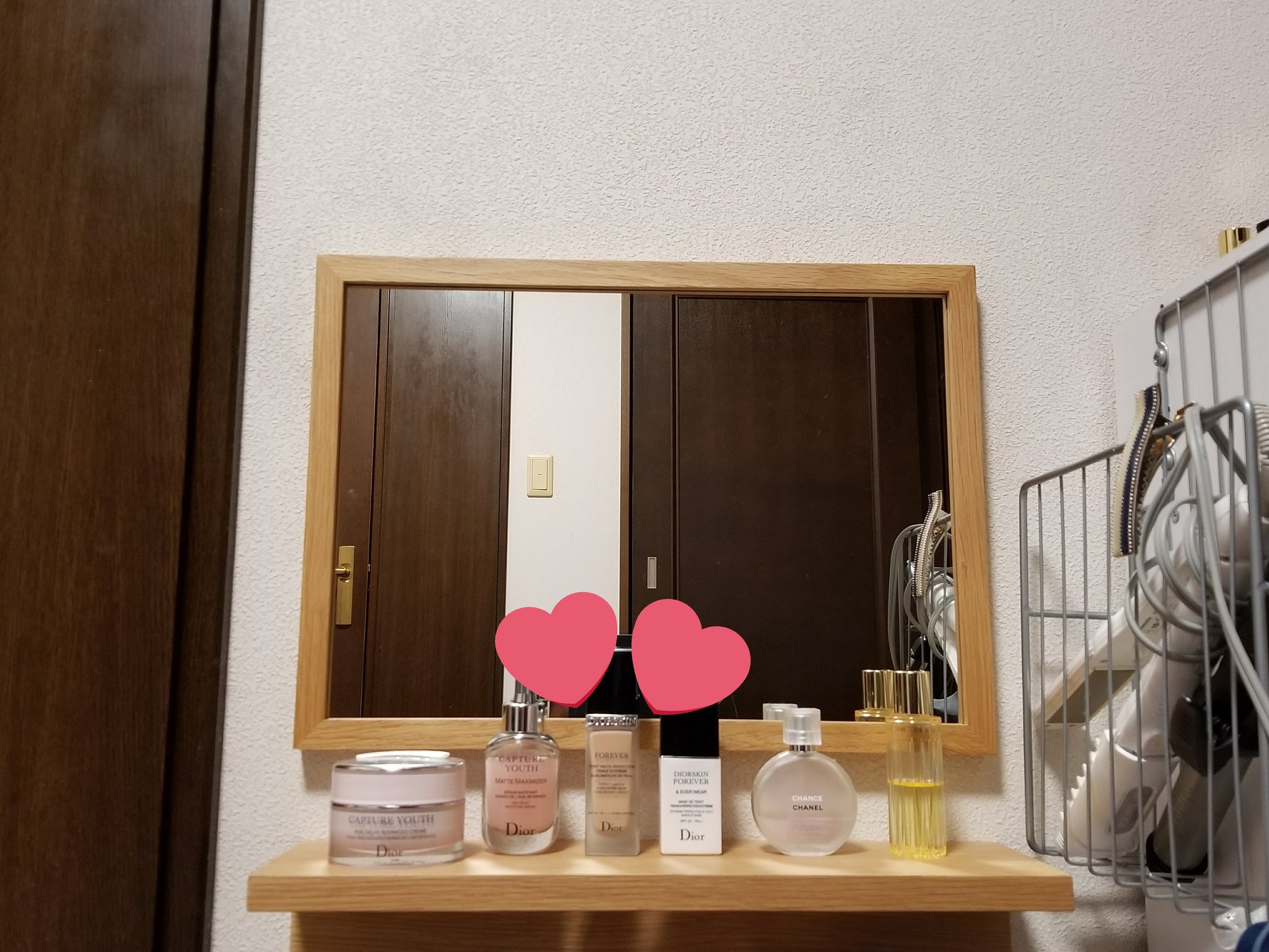 無印 壁に付けられる家具ミラー 無印良品壁につけられる家具鏡ボックス