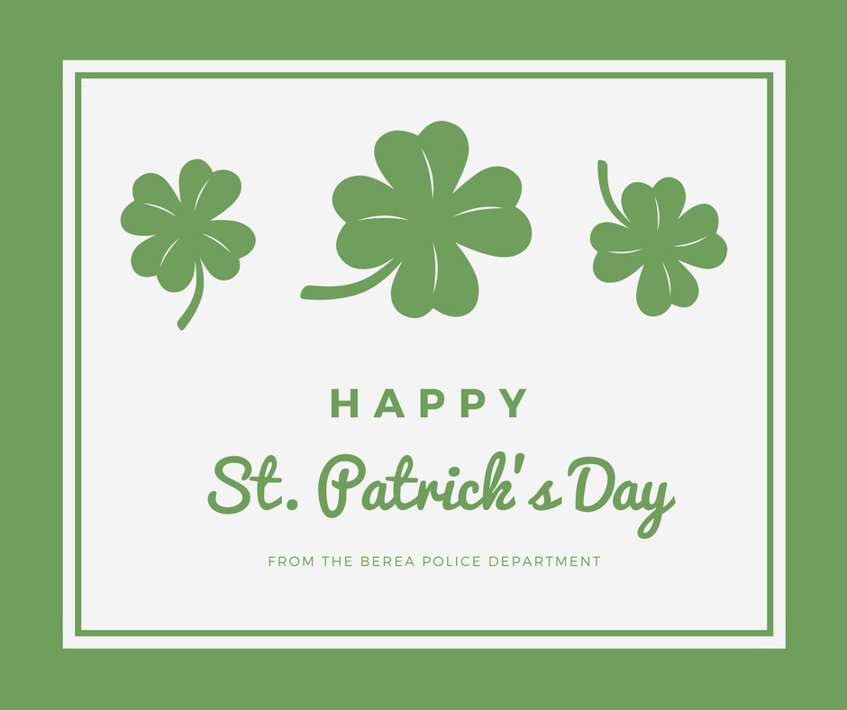 Stay safe this St. Patrick's Day!