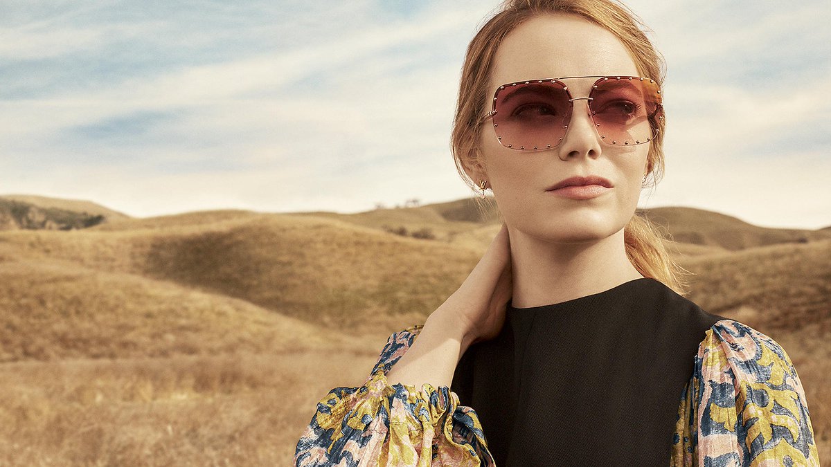 Emma Stone fotografiada por Craig McDean para la colección de otoño 2018 de Louis Vuitton. emstone.us/gallery/thumbn…