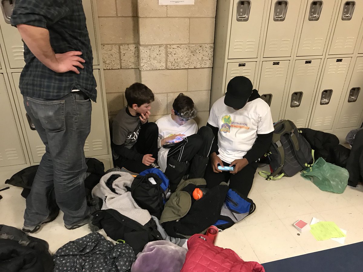 PrincipalGrassa's tweet photo. @curleyk8 middle schoolers doing a final check in before the Destination Imagination Regional Competition #curleycares #DI #studentproblemsolving #teamwork @abeaudrault @Curley_HU7 https://t.co/MMokgwMYTC