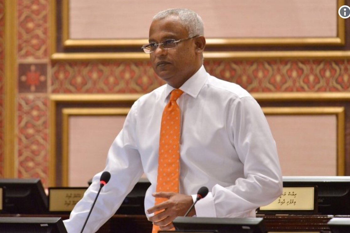 Thimarafushi's tweet photo. Last night, two of our most senior MPs, @ibusolih and MP Hussain Mohamed were arrested. I call upon @PoliceMv to release them immediately, unconditionally!
#FreeIbu&Hussain
#StateOfEmergencyMV
#FreeAllPoliticalPrisoners
#MaldivesInCrisis https://t.co/BYD9E6fNDQ
