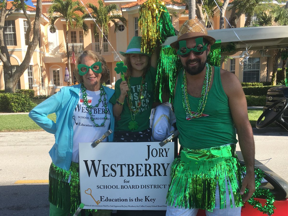 Ready to go! <a href="/VoteWestberry/">Jory Westberry</a> #NaplesStPatricksParade #CCPSSUCCESS #NaplesFlorida #NaplesParade <a href="/ndn/">Naples Daily News</a> <a href="/collierschools/">Collier County Public Schools</a>