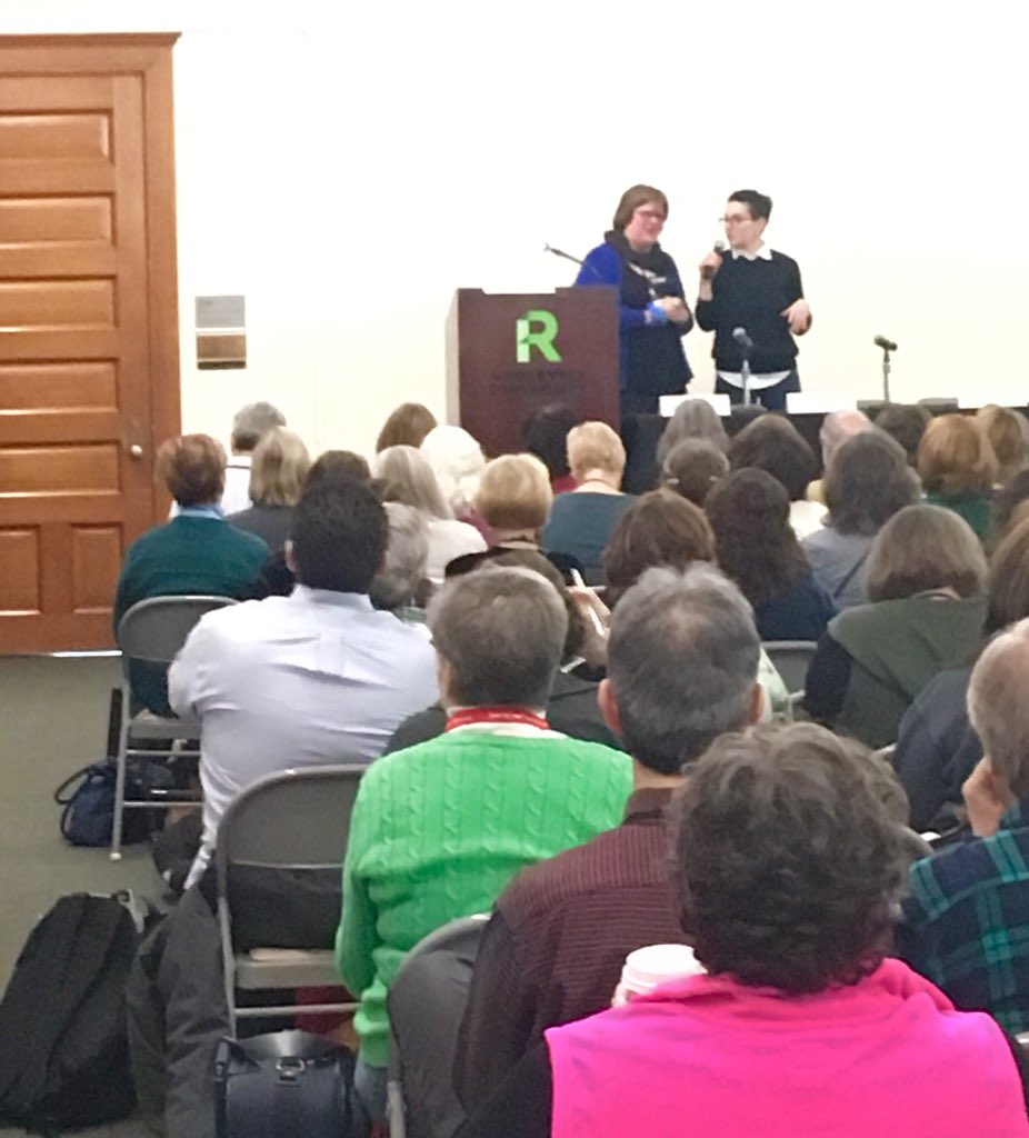 <a href="/RooseveltMFA/">Roosevelt MFA</a> alum <a href="/LoriRaderDay/">Lori Rader-Day</a> kicks off #MurderAndMayhemChicago18 with a packed house <a href="/RooseveltU/">Roosevelt University</a>!