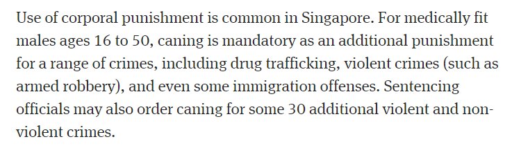 Isn't it disgusting that our President spends ZERO time looking into successful methods of #HarmReduction but wants to model SINGAPORE? Here are some snippets of Singapore from Human Rights Watch