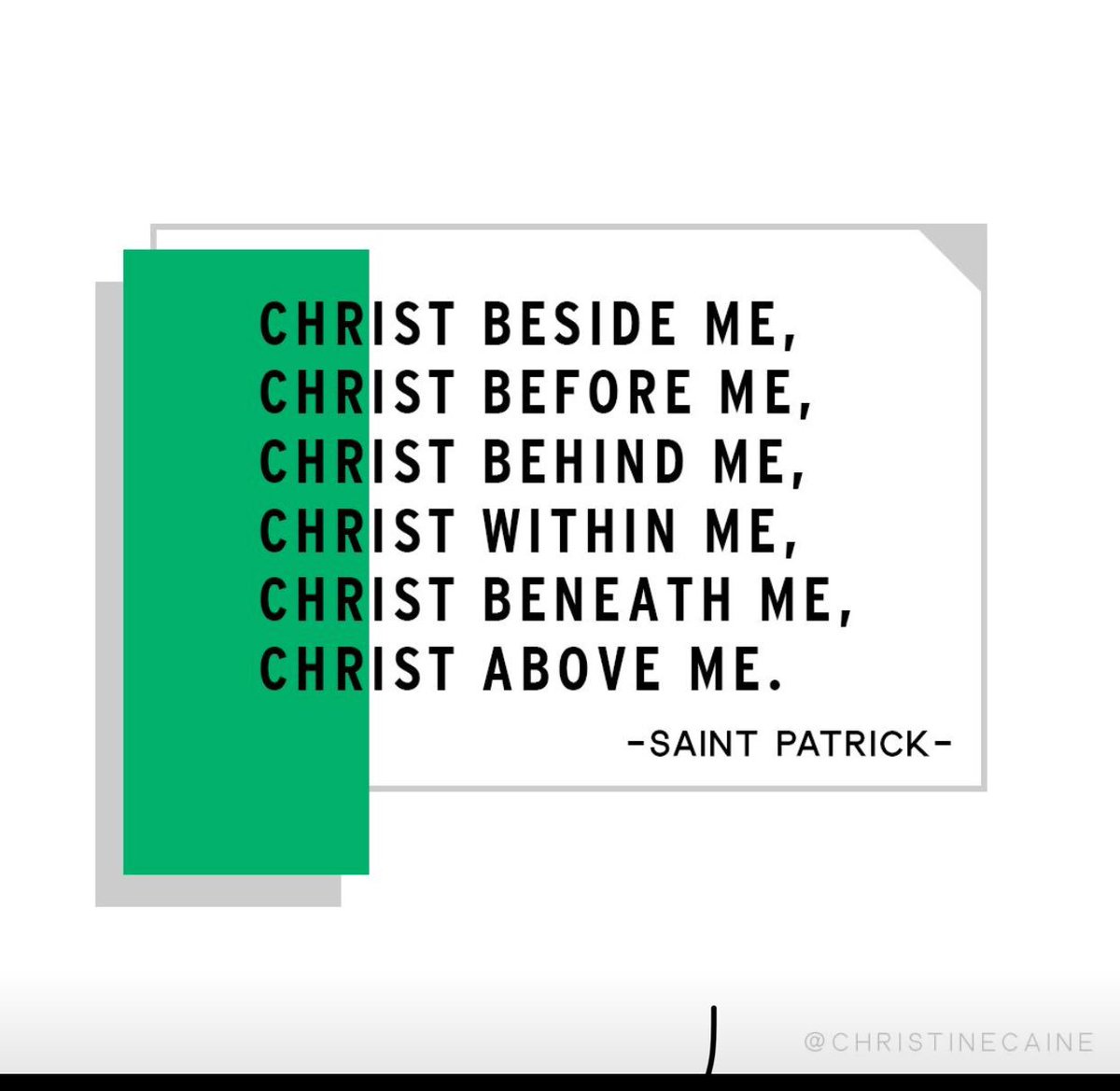 I loved this and wanted to share.🍀