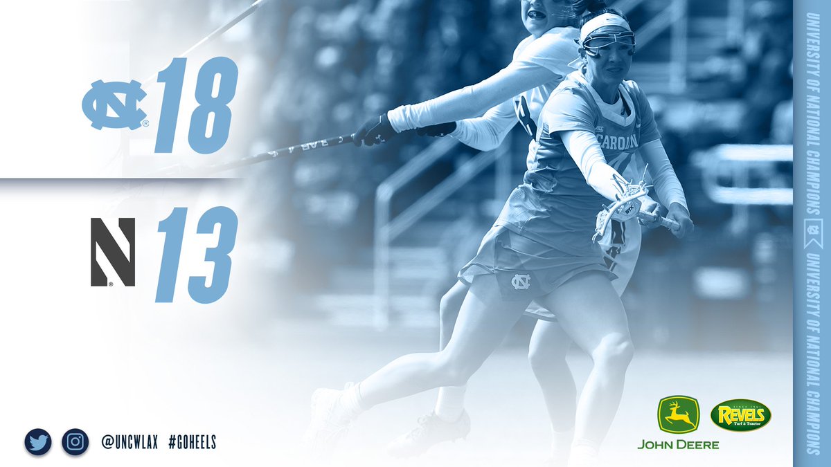 uncwlax's tweet photo. Carolina victory! The Tar Heels improve to 6-2 with a win at Northwestern. https://t.co/Krz29QNYlt
