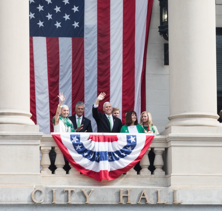 HUGE crowd today in Georgia! Karen &amp; I were honored to walk with my mom Nancy in the Savannah #StPatricksDay Parade. Thanks Mayor DeLoach for hosting us &amp; grateful to all who turned out. Happy St. Patrick’s Day! #SavStPats