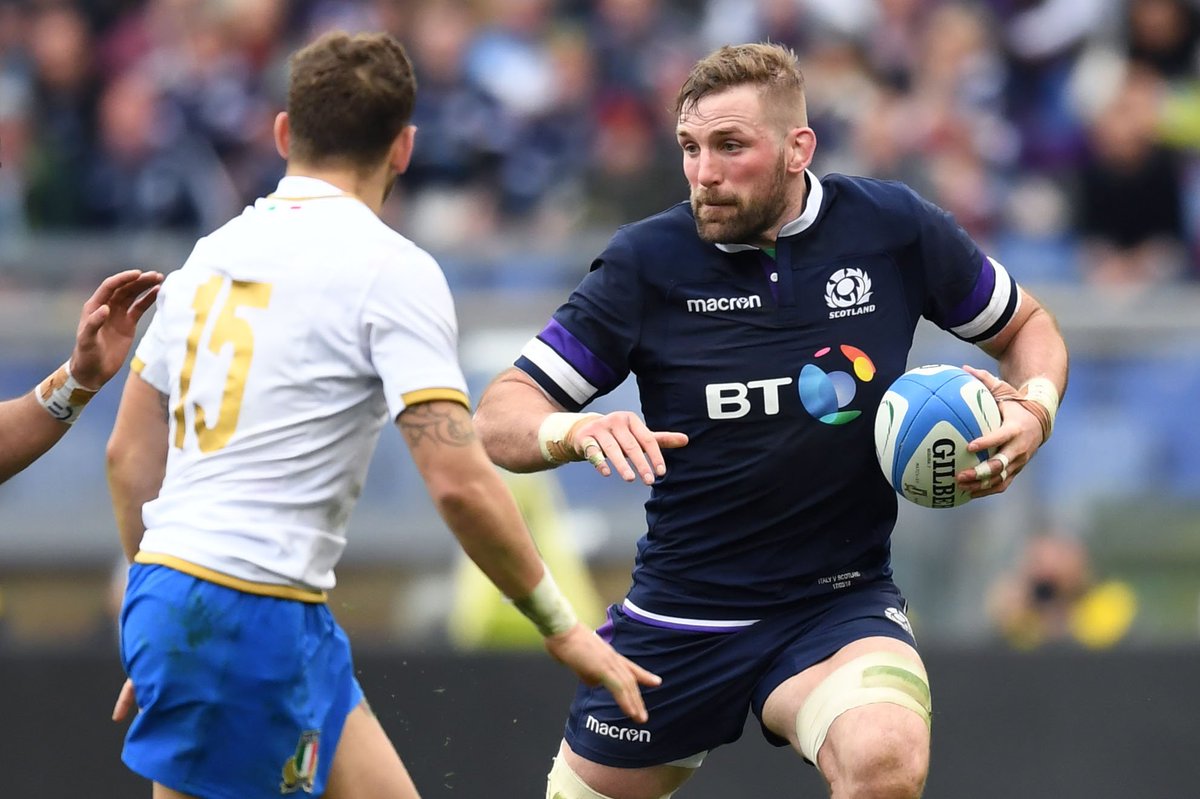 Scotlandteam's tweet photo. MATCH REPORT | Scotland finish third in the 2018 NatWest 6 Nations courtesy of a dramatic last-gasp victory in Rome (27-29).

➡️ https://t.co/7RNrpAiSYj https://t.co/ZR4rbxgvus