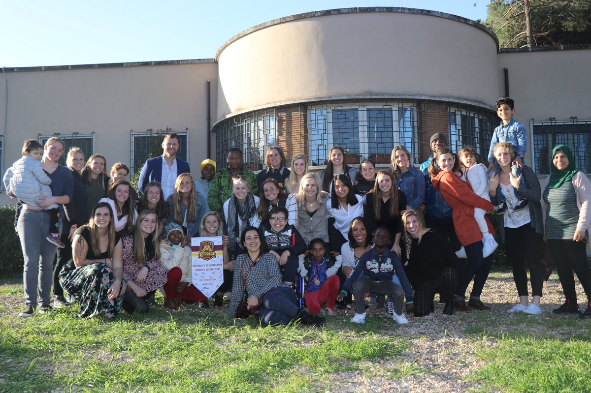 GopherSports's tweet photo. From Houston to Italy, and right here in Minnesota, the #Gophers spent part of spring break giving back to communities. https://t.co/gcqFMGw8sq