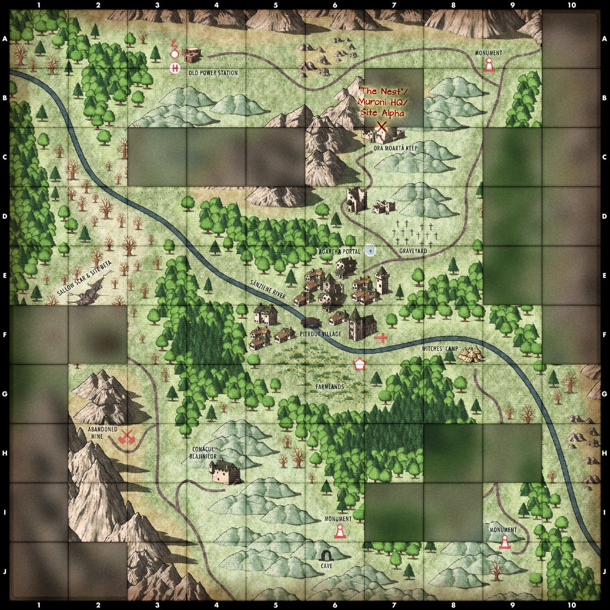 hallowtek's tweet image. No Reliquiarium tonight due to the holiday, and ongoing developments involving what may be @Mandatory_Raine's spirit.

Also in the category of good news, we did manage to recover and repair the map, with new areas surveyed by @SWLBlackForest.  #EndemicEcho