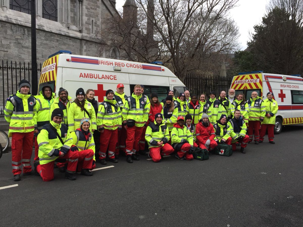 Thank You to all our amazing Volunteers for covering the Dublin City Parade <a href="/irishredcross/">Irish Red Cross</a> in conjunction with <a href="/OrderofMaltaIRL/">Order of Malta Ireland</a> <a href="/stjohnie/">St John Ambulance Ireland</a> <a href="/DubCivilDefence/">Dublin Civil Defence</a> #StPaddy @events_DCC <a href="/GregLyons11/">Greg Lyons</a>
