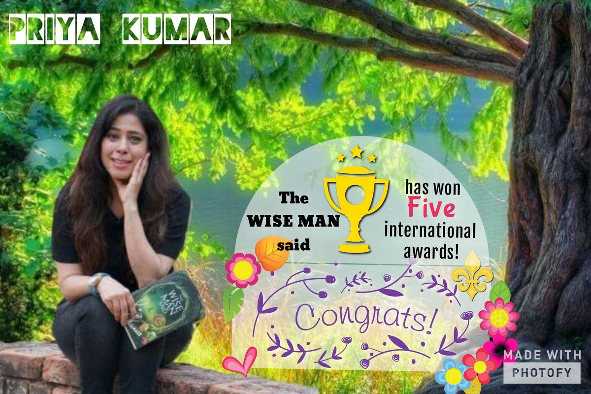 Congratulations my dearest angel @kumarpriya 😍❤
You definitely deserve more😊
Sending lots of love 😘
#thewisemansaid
#priyakumar #internationalawards