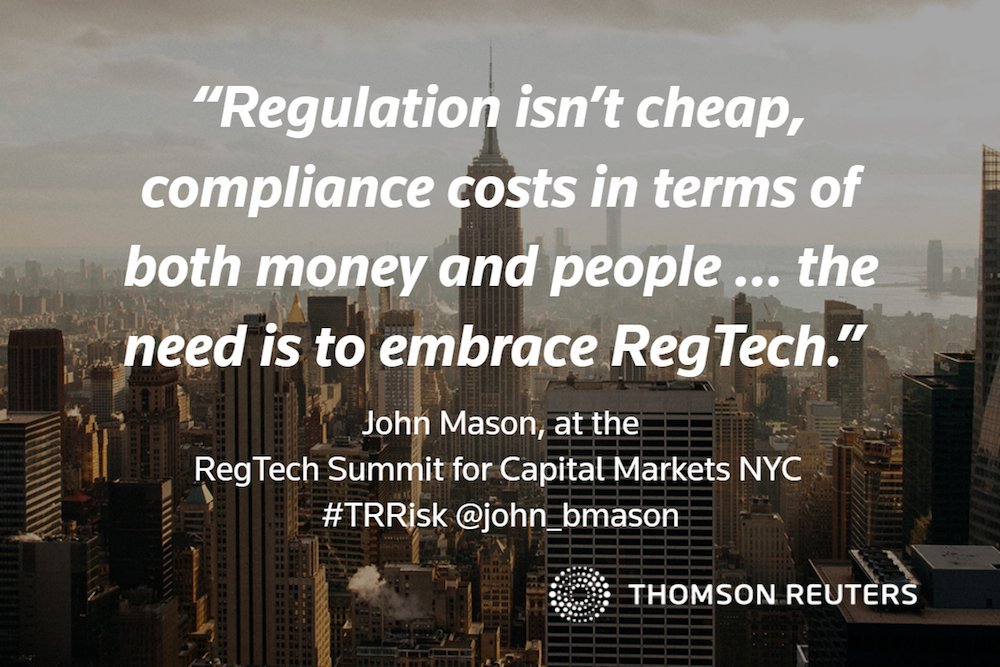 1DavidClarke's tweet photo. As 40% of regulatory spend is made after a compliance deadline, is it time for institutions to address #regulatorychange strategically, not just one rule at a time? https://t.co/45uWzPeGld #TRRisk #TRFinReg via @RiskManagement #dataprotection #privacy #cybersecurity #bigdata #ai https://t.co/POfzDLaTy7