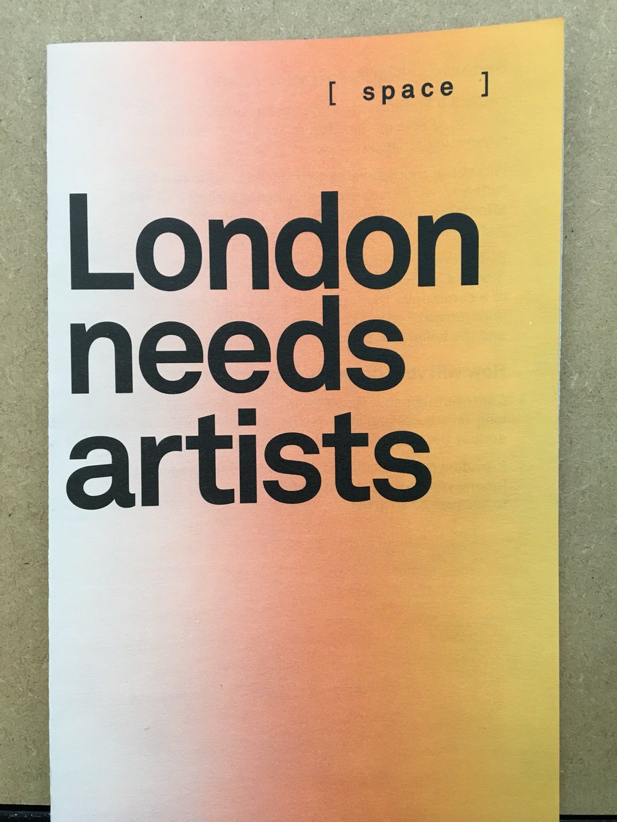 SPACEstudios's tweet photo. Celebrating 50 years of SPACE and reminding everyone why #londonneedsartists #SPACE50 https://t.co/ragLQZ1i54