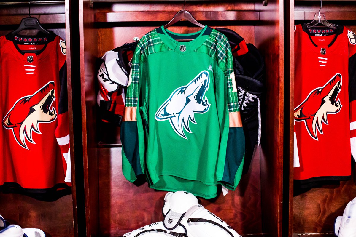 You don't have to be at tonight's game to bid on our #NHLGreen warmups! Bid here: ArizonaCoyotes.com/gogreen. https://t.co/oZngOVBupm