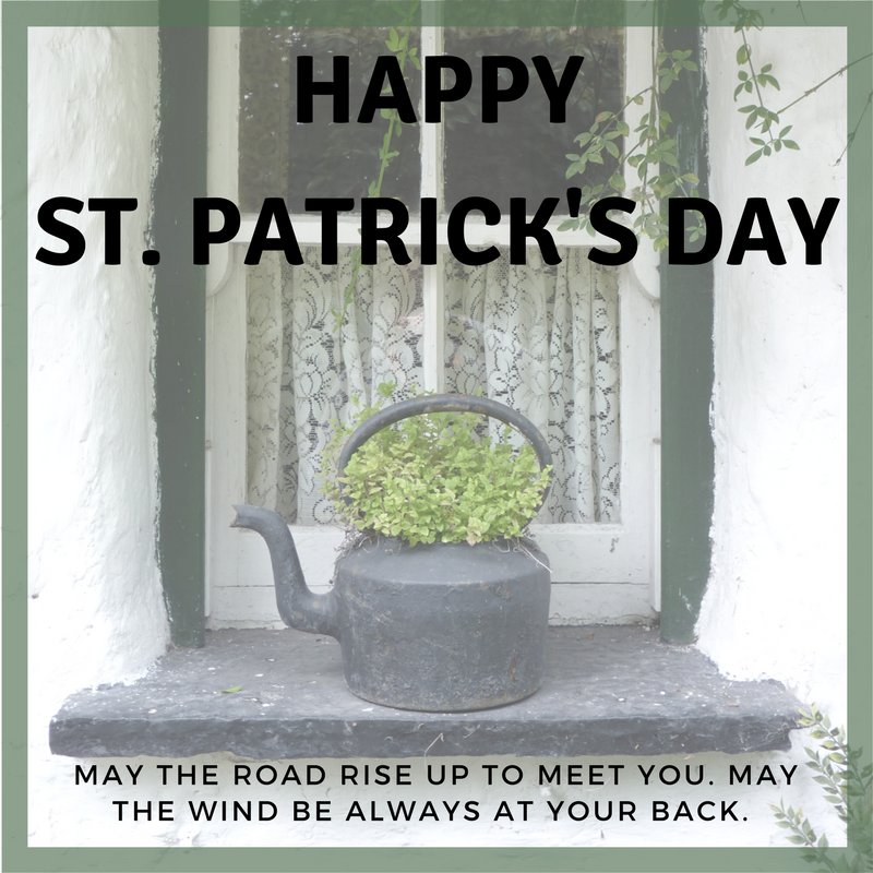 May the road rise up to meet you. May the wind be always at your back. #HappyStPatricksDay