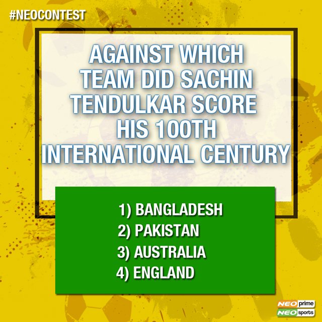 alokg_81's tweet image. #NeoContest 
Answer: 1 ) Bangladesh 

#NeoSports 
#contest #contestalert #contestwinner #playtowin #Alert 

Join

@dantus19 
@ALEX_Bytes 
@Ni3_Prajapati 
@PratikSingh_