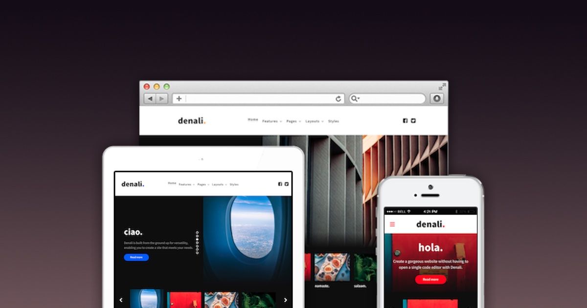 Denali is a brand new #Joomla template built on the powerful Gantry 5 framework! buff.ly/2pmfnWU Great for events, venues, photographers, artists, and startups!