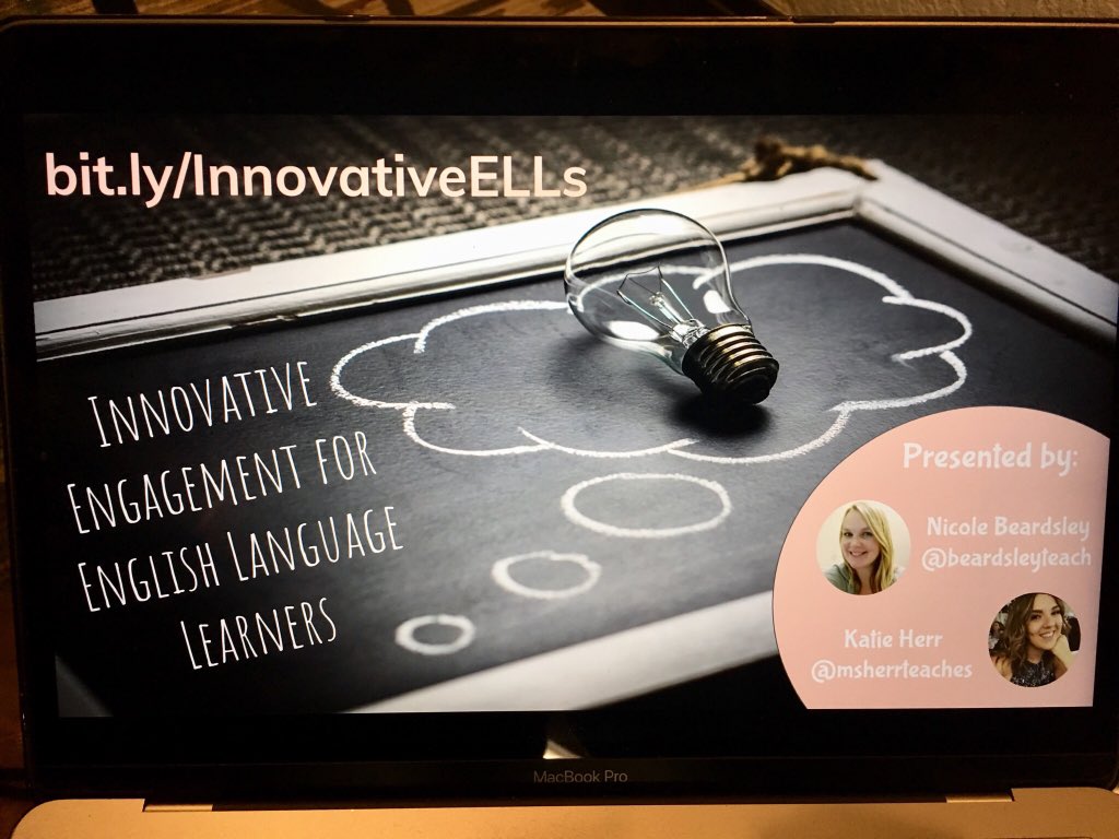 Hey #cue18 #ell fans, come and check out this awesome session on Innovative Engagement for #ELLs. I’ll be in attendance. ☺️ looking forward two learning from two great #ELLAdvocates! @beardsleyteach & @msherrteaches #CAellchat