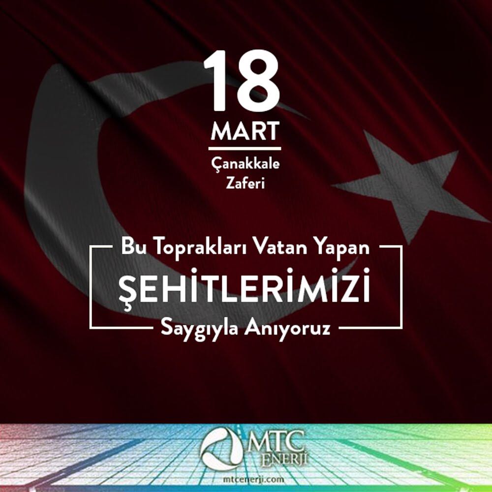 18 Mart Çanakkale Zaferini gururla, şehitlerimizi şükran ve rahmetle anıyoruz. #18martcanakkalezaferi