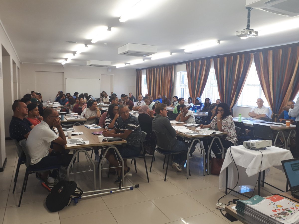 WC_NTA's tweet photo. 17/03/2018. History in making. #US #SUNCEP #lifelonglearning. 1st cohort of 75 teachers across the WC attending 1st contact session at #CTLI for the new ADE in IP Maths; SP Maths and FET Maths @DoveWarda @WCED_HOD @DebbieSchafer @WCEDnews @WCED_Districts @jessicashelver https://t.co/qgcInqLo1j