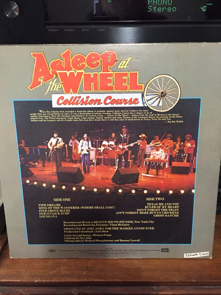Asleep at the Wheel - Collision Course (1978) #WesternSwing #Bigband #Jazz #countrymusic This is from period w/ horns, big sound! @Funkess @deserthiker8 @Huckleberryquik @pclovinU @RedDirt_Roots